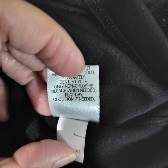 4373) Dana Buckman Black Eyelet Short Sleeve Overlay Blouse XL - Picture 10 of 10